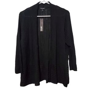 Apt. 9 Women's Long Sleeve Black Cardigan Top